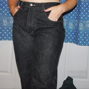 Black baggy fit jeans